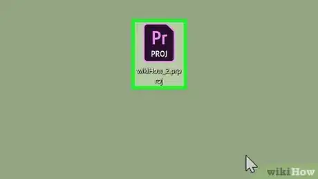 Step 1 Abra um projeto no Premiere.