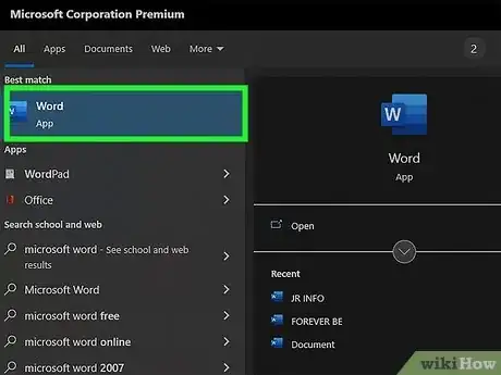Step 1 Abra o Word no seu computador com Windows ou Mac.
