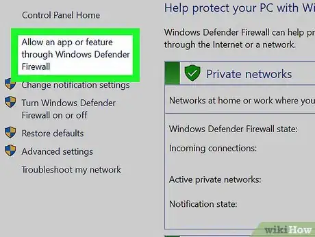 Step 3 Clique em Permitir um aplicativo ou recurso através do Firewall do Windows.