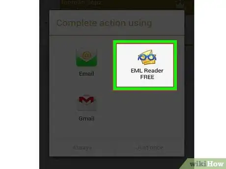 Step 3 Selecione EML Reader FREE na lista de aplicativos.