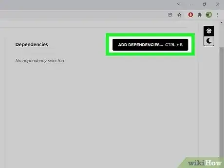 Step 8 Adicione dependências ao seu projeto.