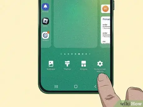Step 2 Toque em Preferências ou Configurações da tela inicial.