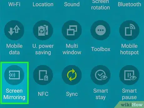 Step 3 Toque em SmartView ou Cast.