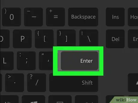 Step 6 Pressione a tecla ↵ Enter.