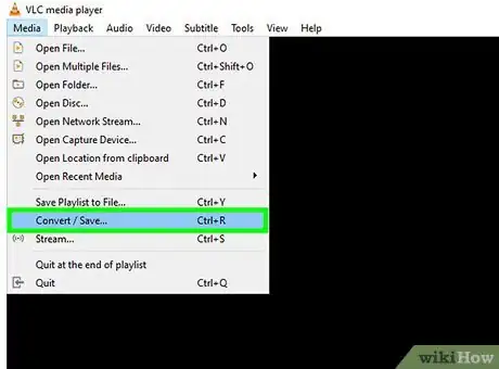 Step 4 Clique em Converter / Salvar perto do final do menu "Mídia" no VLC.