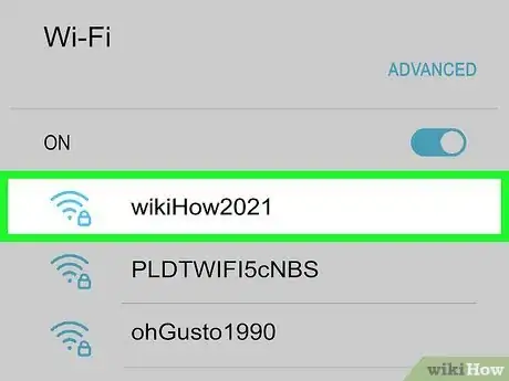 Step 5 Após alguns segundos, as redes Wi-Fi serão exibidas.