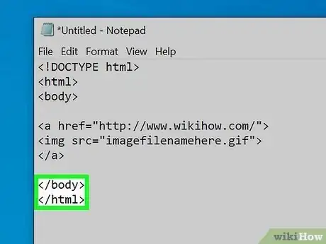 Step 8 Digite o texto HTML procedente que deseja para o resto do documento.