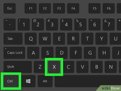 Step 3 Pressione Ctrl+X.