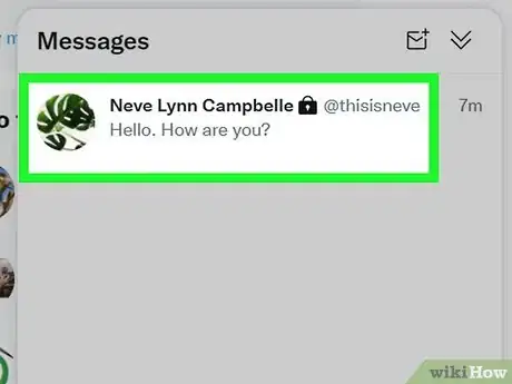 Step 3 Clique na conversa que contém a DM que você quer apagar.