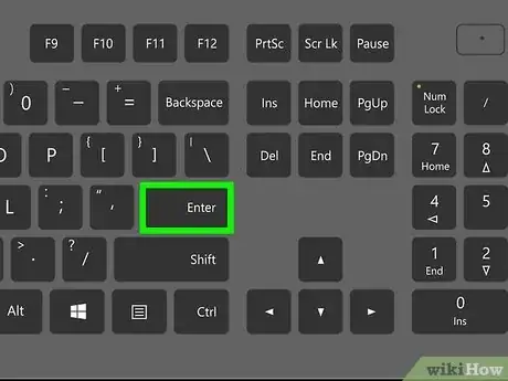 Step 7 Pressione ↵ Enter (no Windows) ou ⏎ Return (no Mac).