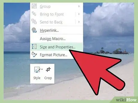 Step 7 Edite as propriedades da sua imagem.
