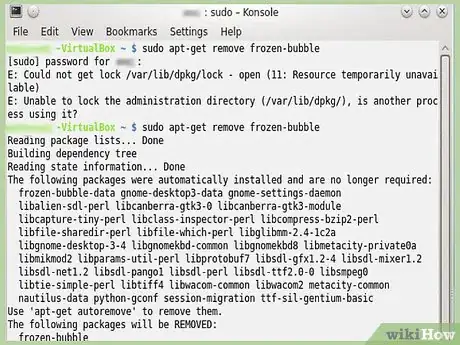 Step 4 Veja a janela do Terminal para encontrar mais informações.