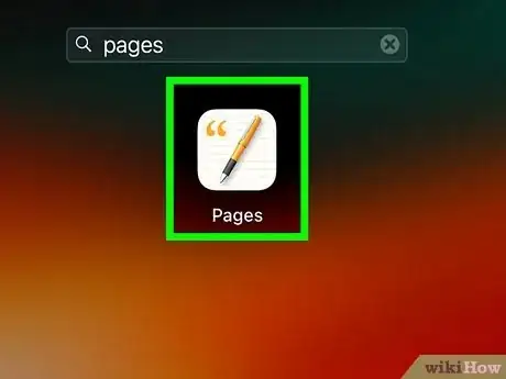 Step 1 Abra o Pages.