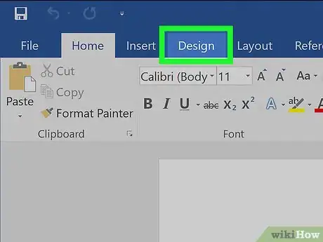 Step 3 Clique em Design.