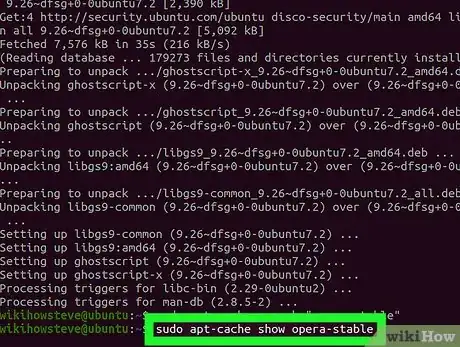 Step 4 Execute sudo apt-cache show [nome do pacote] para ver mais detalhes.