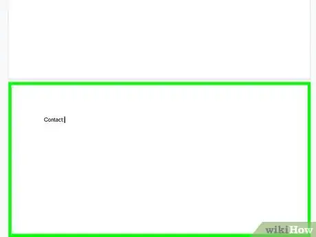 Step 8 Adicione informações de contato.