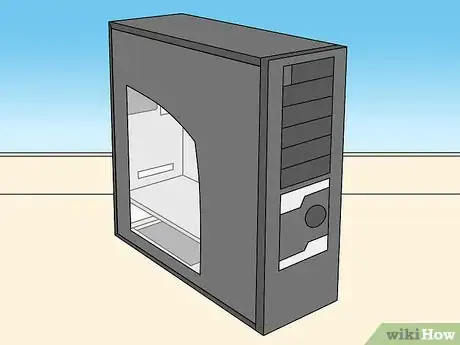 Step 2 Coloque o computador do seu lado, deixando a tampa lateral ao alcance da mão.