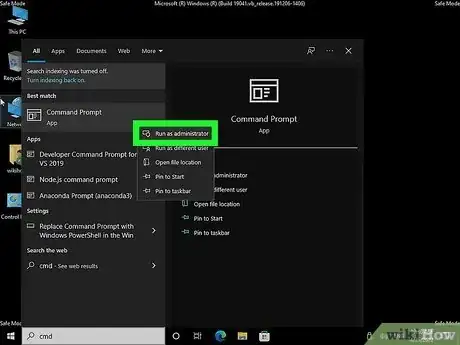 Step 3 Clique com o botão direito em Prompt de Comando e escolha Executar como administrador.