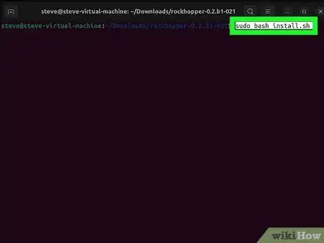 Step 4 Execute o script “install.sh”.