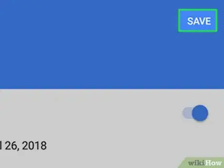 Step 10 Toque em Salvar, na parte superior da tela de lembrete, para confirmá-lo na programação do Google Agenda.