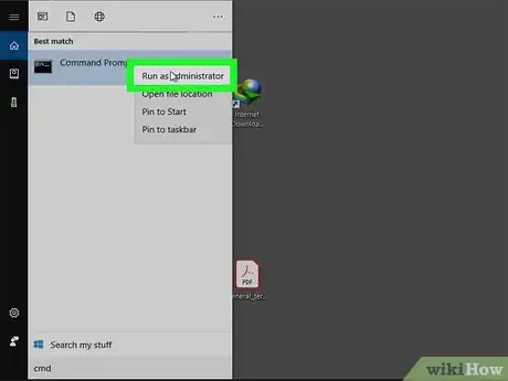 Step 2 Clique com o botão direito no resultado da busca e selecione "Executar como administrador".