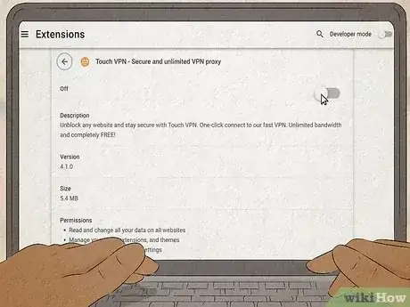 Desative seus serviços de VPN.