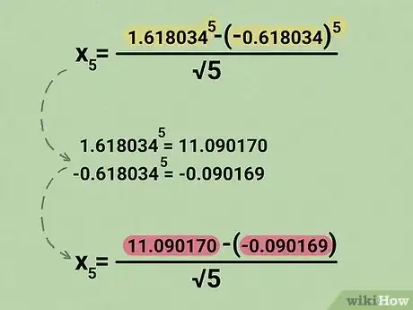Step 5 Calcule os expoentes.