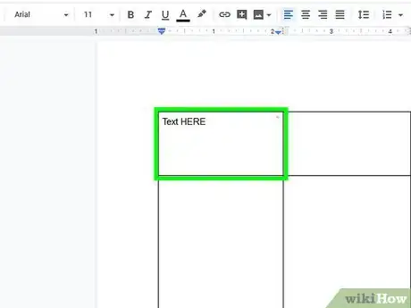Step 3 Digite o texto.