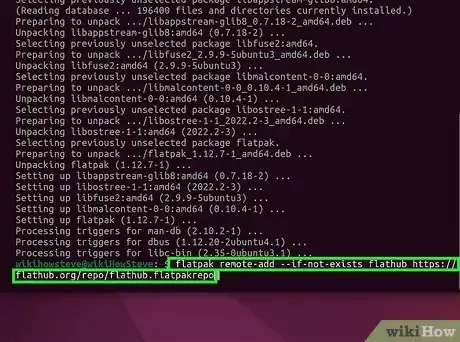 Step 2 Adicione o repositório do Flathub.