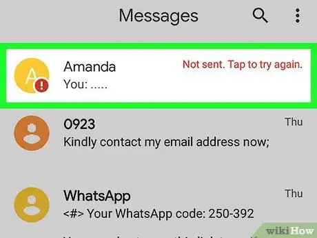 Step 4 Localize a mensagens sobre a qual você está sendo notificado.