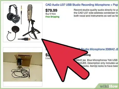 Step 1 Conecte um microfone ou fone USB em uma das entradas correspondentes do PC.