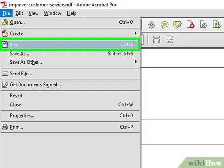Step 9 Salve o PDF.