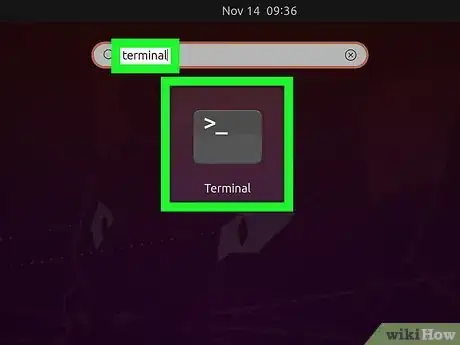 Step 1 Abra o Terminal.