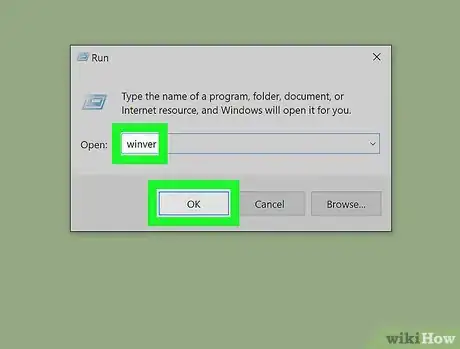 Step 2 Digite winver e pressione a tecla ↵ Enter ou clique em OK.