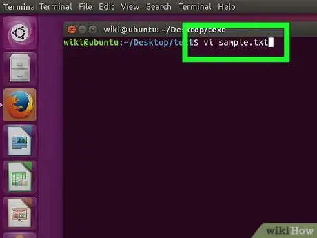 Step 1 Digite vi MeuTexto.txt no Terminal.