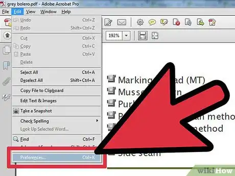 Step 1 Clique em Preferências no menu Editar.