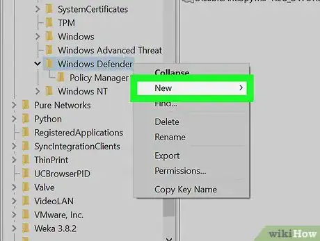 Step 5 Selecione Novo próximo ao topo do menu suspenso.