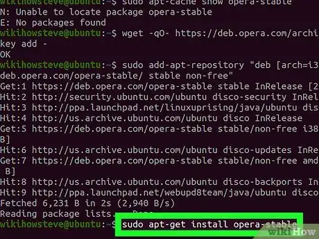 Step 5 Execute sudo apt-get install [nome do pacote] para instalá-lo.
