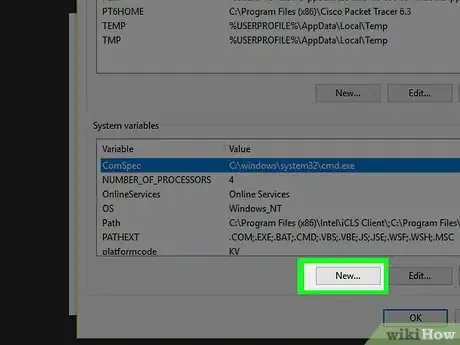 Step 15 Clique em Novo, no canto direito superior da janela “Editar”.