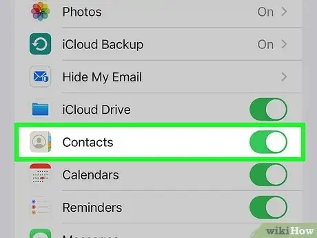Step 2 Veja se os contatos sincronizaram com o iCloud.