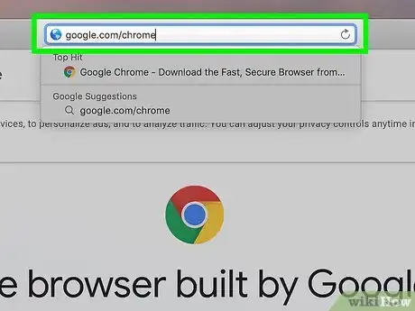 Step 5 Acesse o website do "Google Chrome" no "Safari".