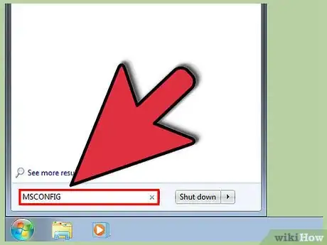 Step 1 Clique no botão “Iniciar” do Windows e escreva “msconfig” na barra de busca.