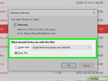 Step 3 Crie um arquivo ".htaccess".