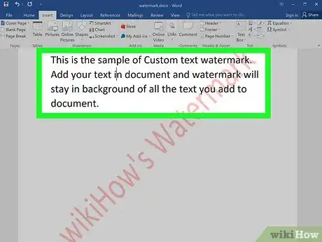 Step 9 Adicione um texto ao documento como faria normalmente.