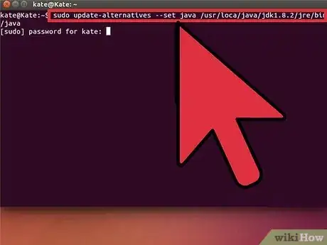 Step 2 Informe o sistema Ubuntu Linux que o Oracle Java JRE 1.7.0_40 deve ser o novo Java padrão 