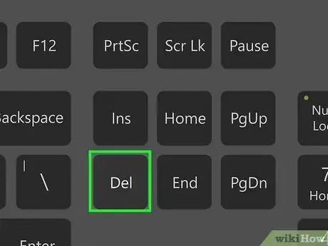 Step 3 Pressione a tecla Delete.