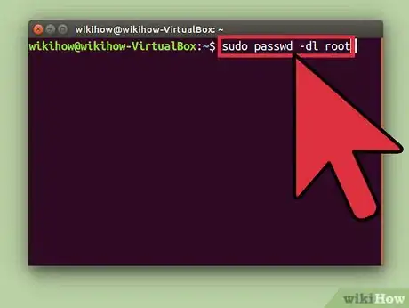 Step 5 Bloqueie a conta de root novamente.