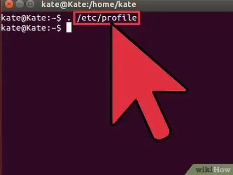 Step 3 Recarregue o wide PATH /etc/profile do sistema digitando o seguinte comando: