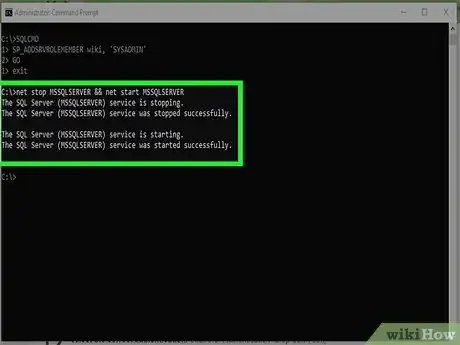 Step 10 Reinicie o SQL Server no modo normal.
