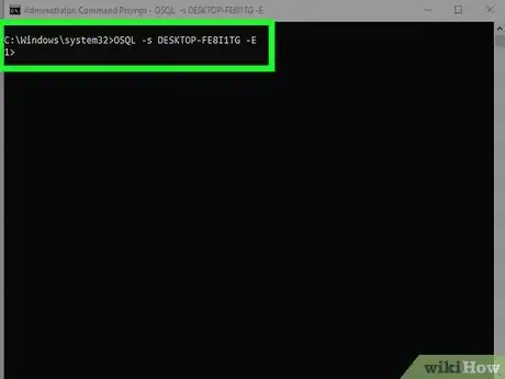Step 7 Escreva o segundo comando, informando o nome do servidor: